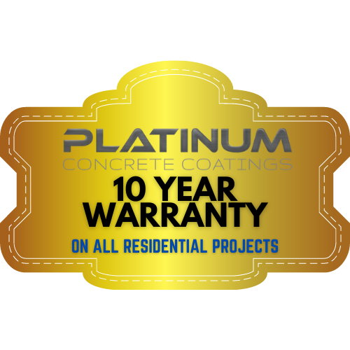 10 Year Warranty | Platinum Concrete Coatings