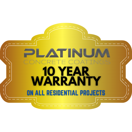 10 Year Warranty | Platinum Concrete Coatings